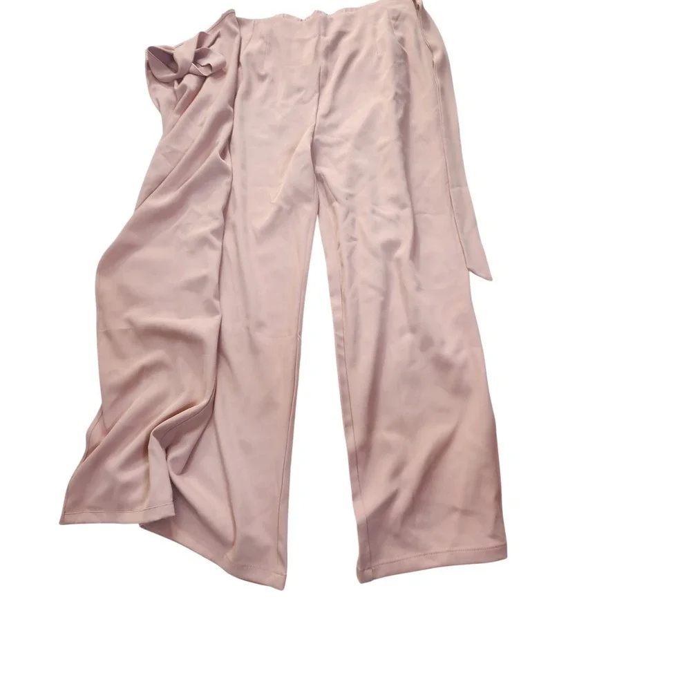 Halara Flex™ High Waisted Tie‎ Side Wide Leg Work Pants Sz Large Regular NWT NEW